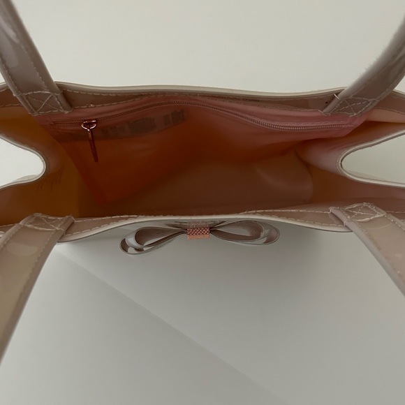 Ted Baker London light Pink Blush Plastic PVC bag The Ted Tote - Picture 11 of 13